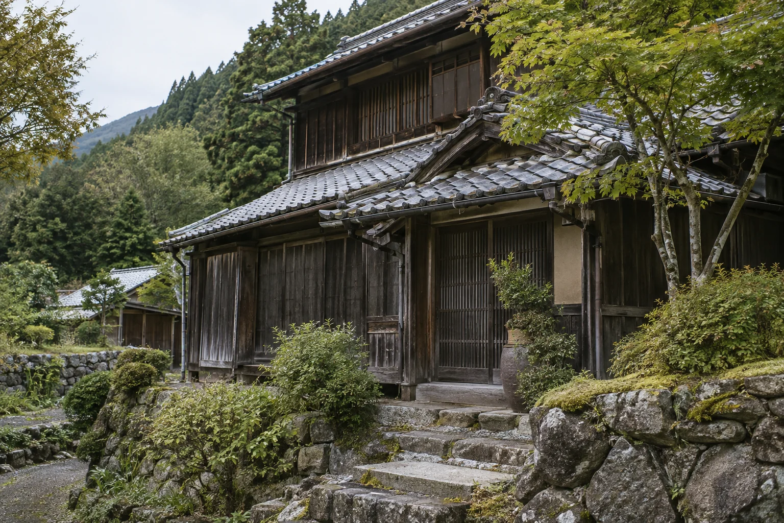 落ち着いた古民家の外観イメージ